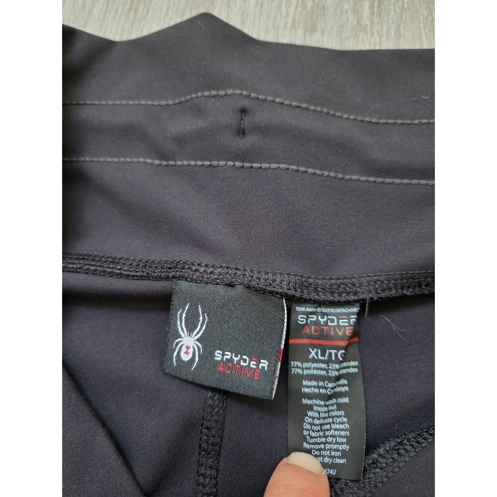 Spyder Active Jogger Pants Black Drawstring Pockets Stretch Athletic Womens XL - Picture 4 of 9
